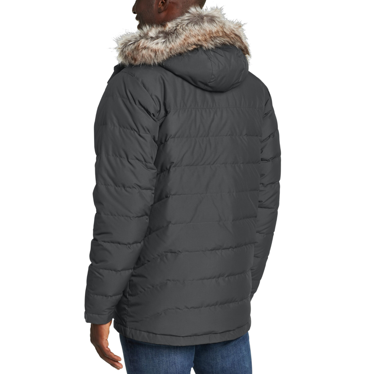 EDDIE BAUER BOUNDARY PASS DOWN ZIP UP HOODED CHAQUETA MEN