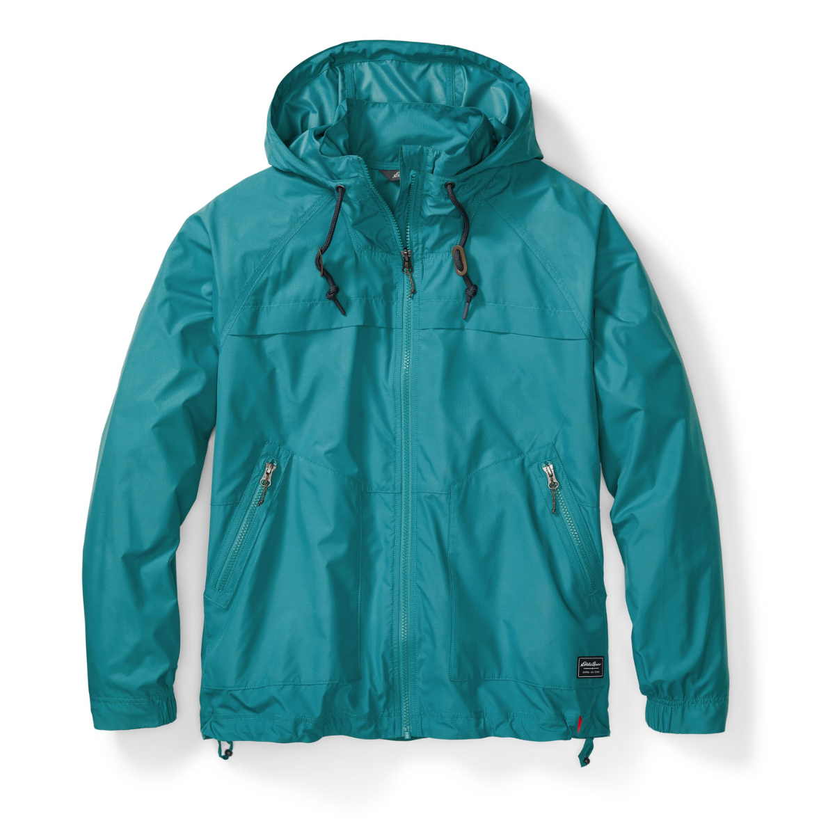 EDDIE BAUER WINDBRUST HOODED ZIP UP FLEECE WOMEN