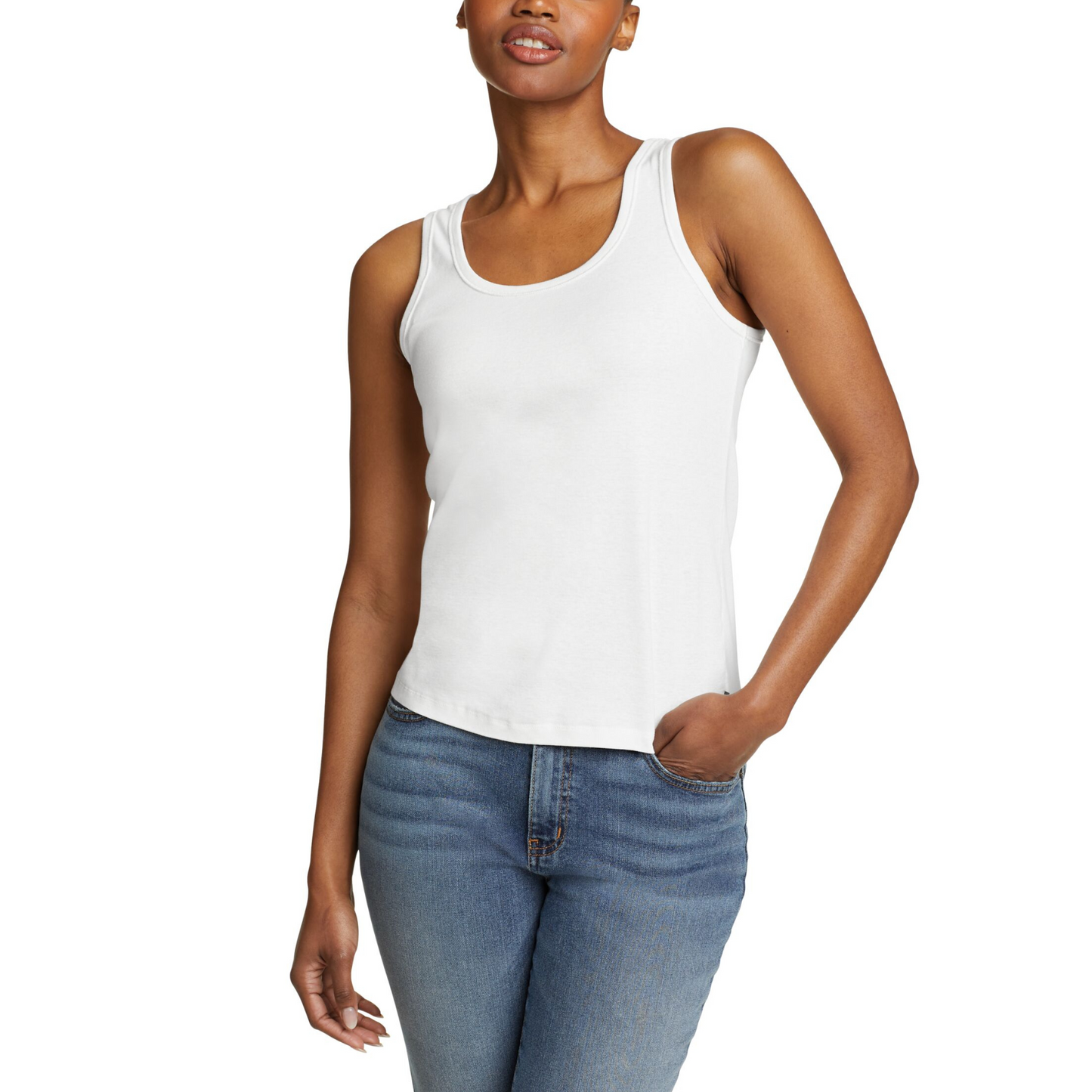 EDDIE BAUER FAVORITE SCOOP NECK TANK CAMISETA WOMEN