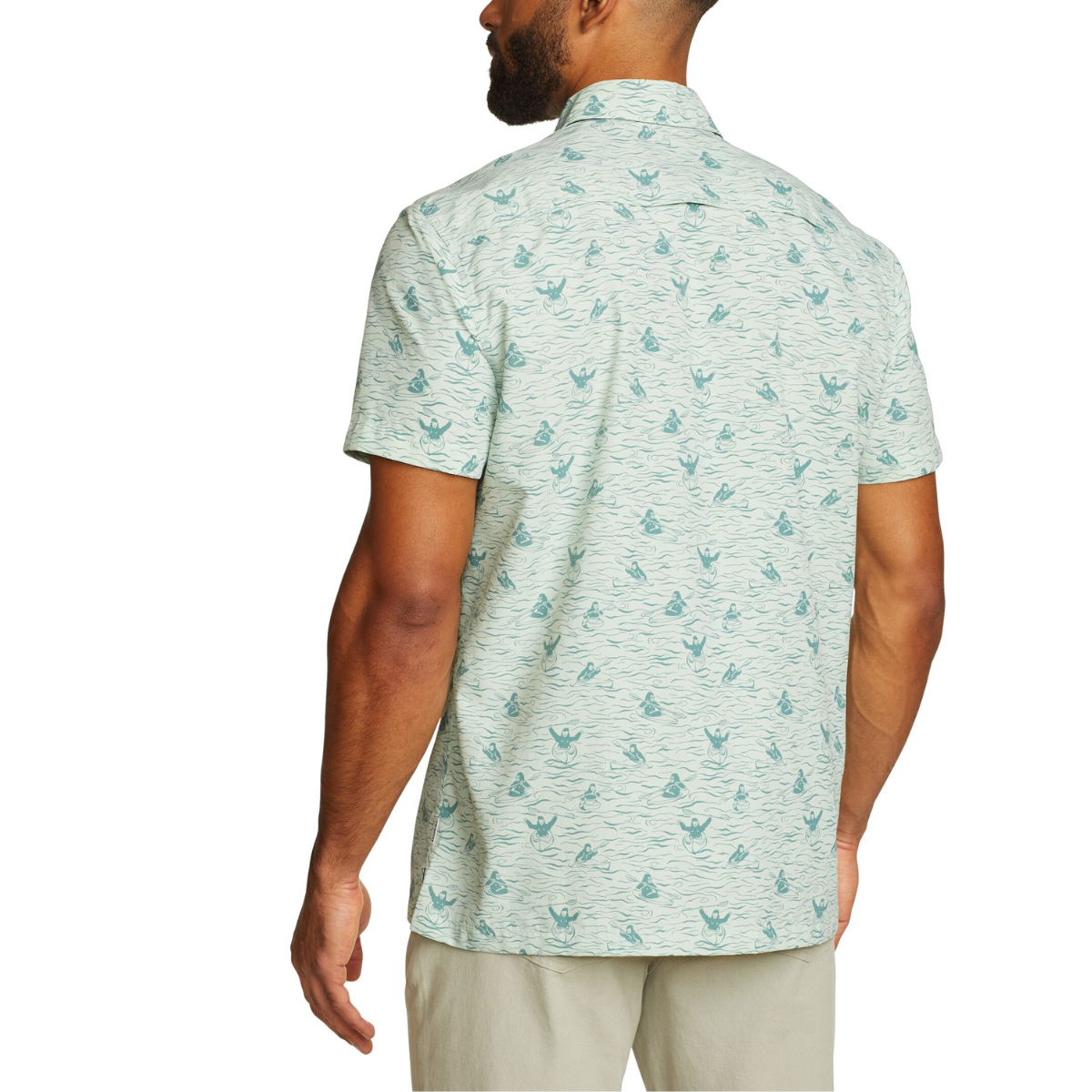 EDDIE BAUER MOUNTAIN PRINT CAMISA MANGA CORTA MEN