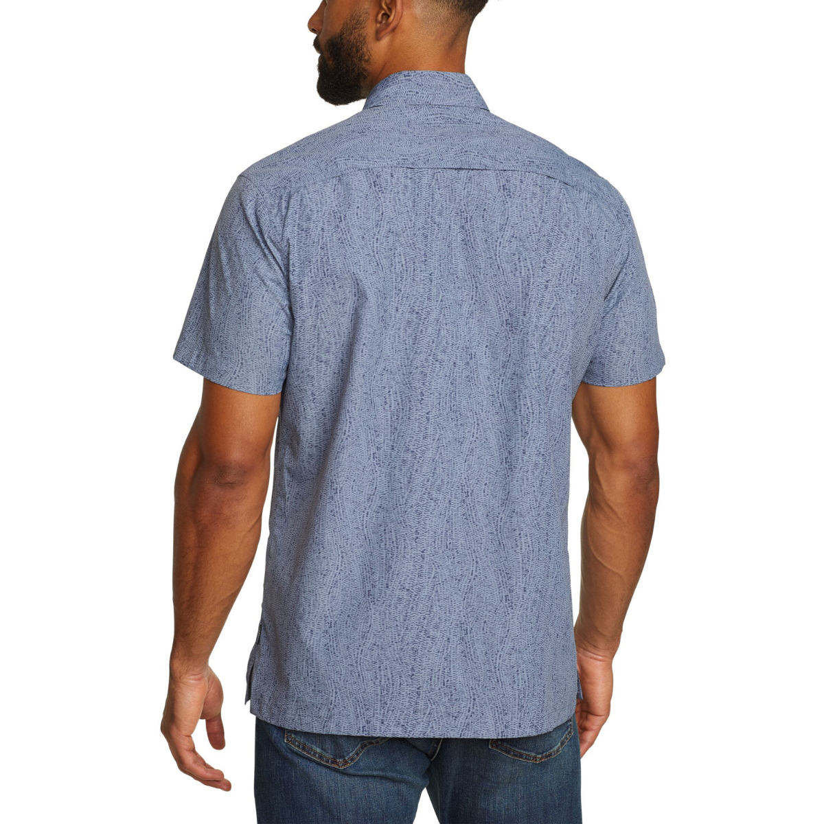 EDDIE BAUER MOUNTAIN PRINT CAMISA MANGA CORTA MEN