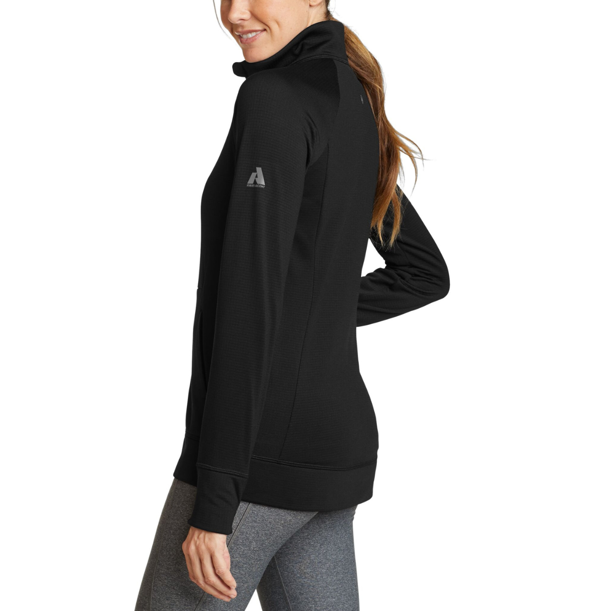 EDDIE BAUER HIGH ROUTE GRID ZIP UP FLEECE WOMEN