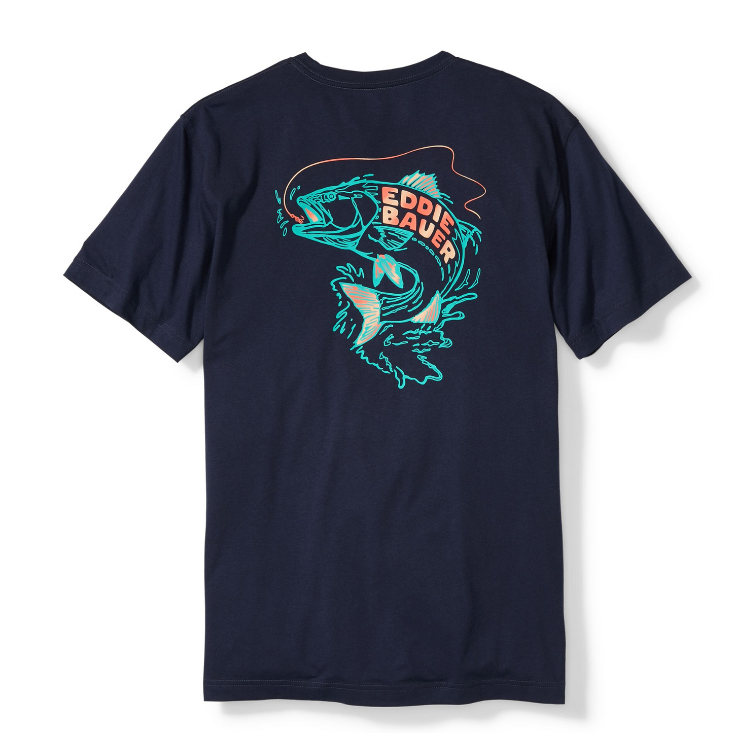 EDDIE BAUER NEON FISH SUÉTER MEN