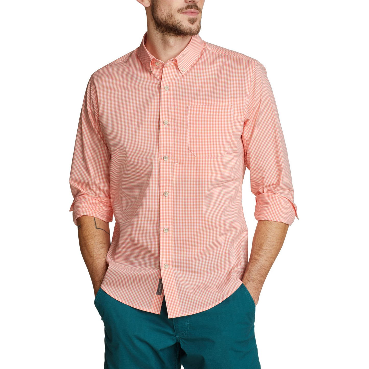 EDDIE BAUER VOYAGUER FLEX CAMISA MANGA LARGA MEN