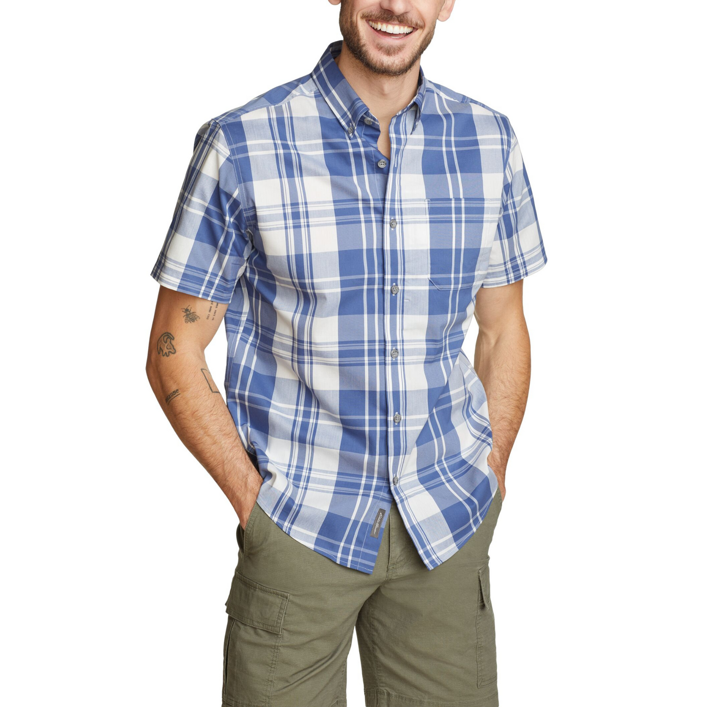 EDDIE BAUER VOYAGUER FLEX CAMISA MANGA CORTA MEN