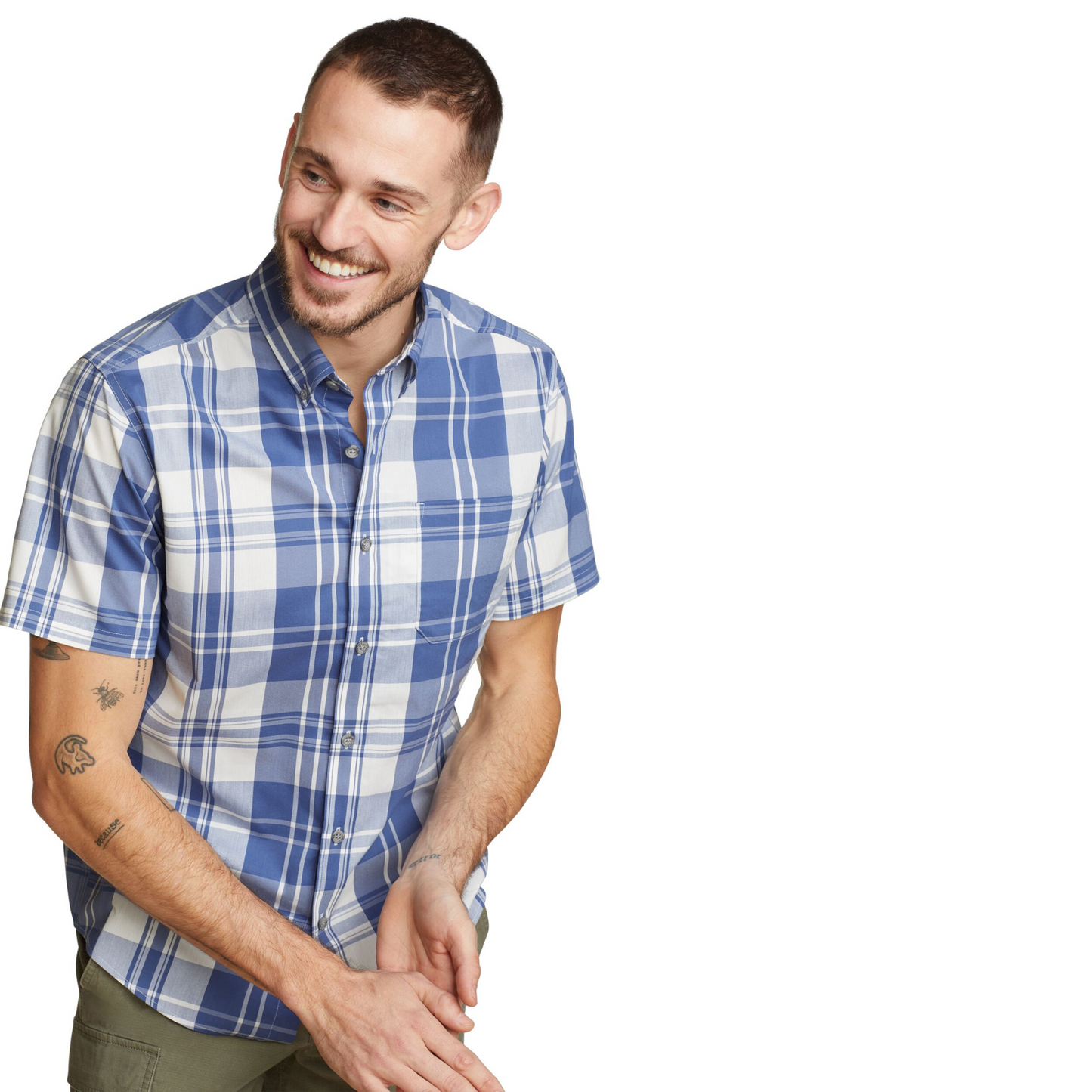 EDDIE BAUER VOYAGUER FLEX CAMISA MANGA CORTA MEN