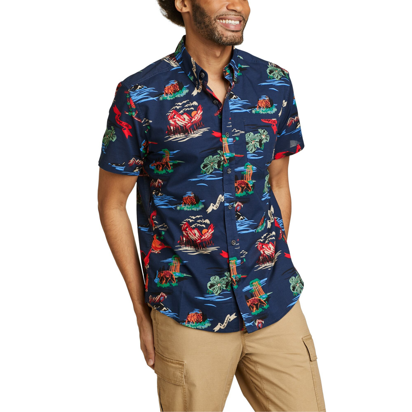 EDDIE BAUER BAJA CAMISA MANGA CORTA MEN