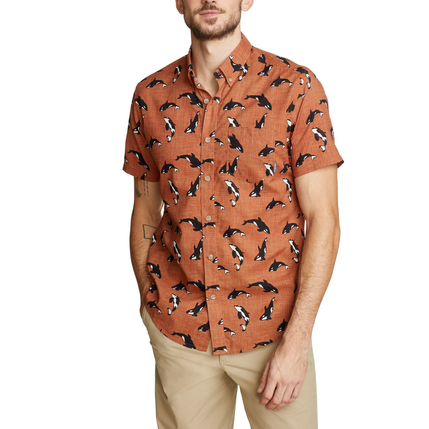 EDDIE BAUER BAJA CAMISA MANGA CORTA MEN