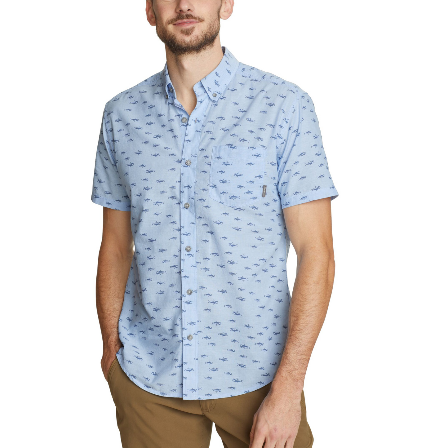 EDDIE BAUER BAJA CAMISA MANGA CORTA MEN