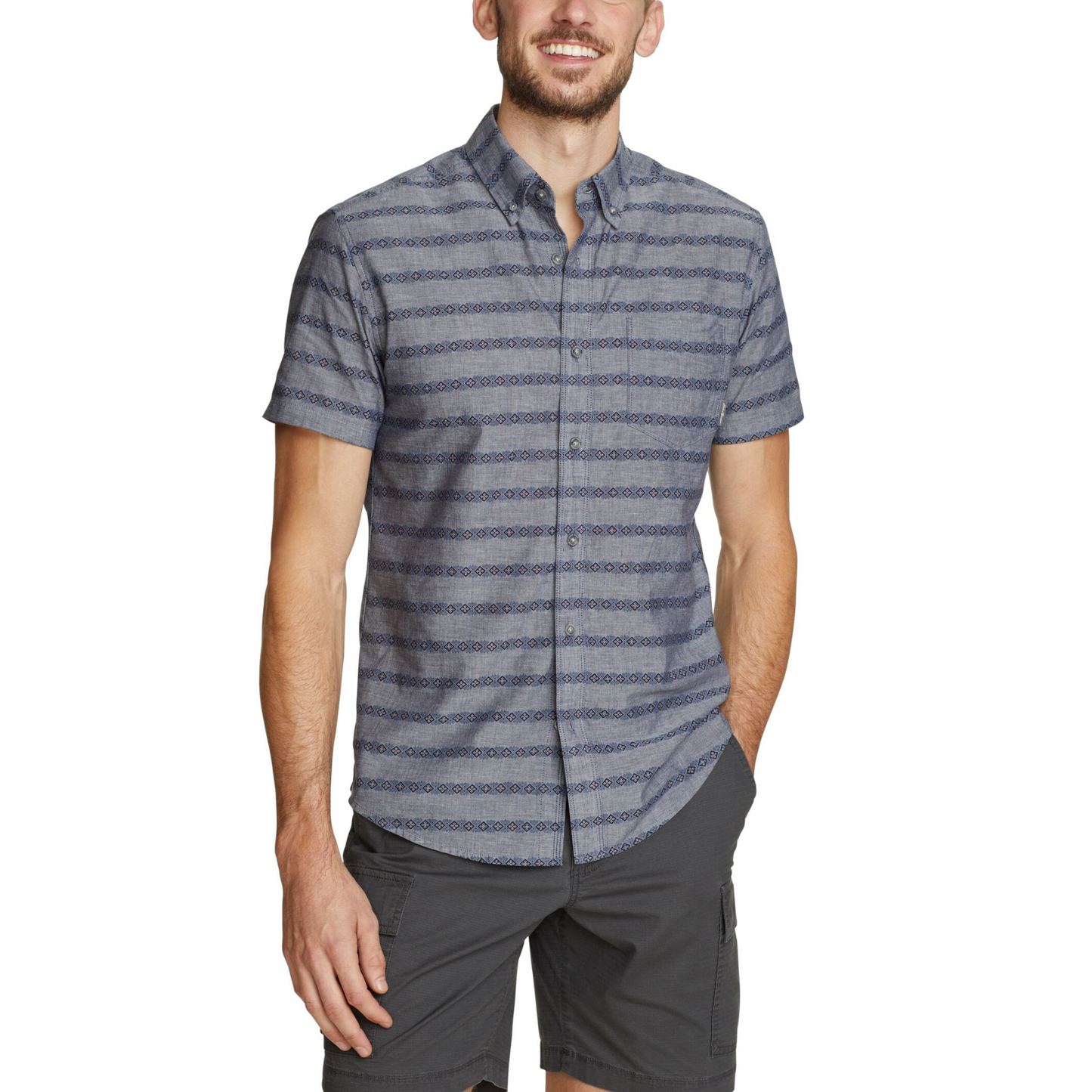 EDDIE BAUER BAJA CAMISA MANGA CORTA MEN