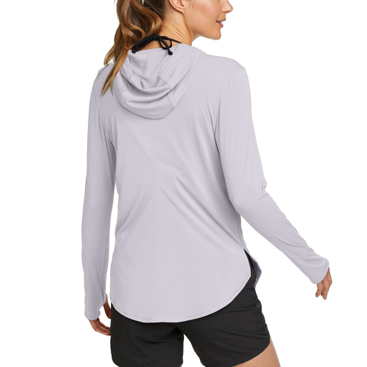 EDDIE BAUER MARINE AIR PULLOVER HOODED SUÉTER MANGA LARGA WOMEN