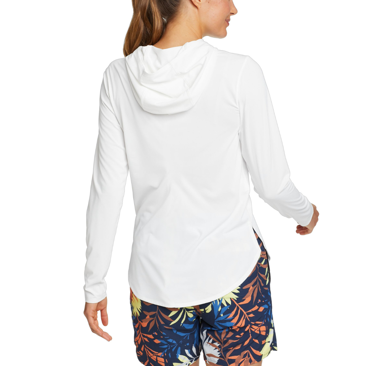 EDDIE BAUER MARINE AIR PULLOVER HOODED SUÉTER MANGA LARGA WOMEN