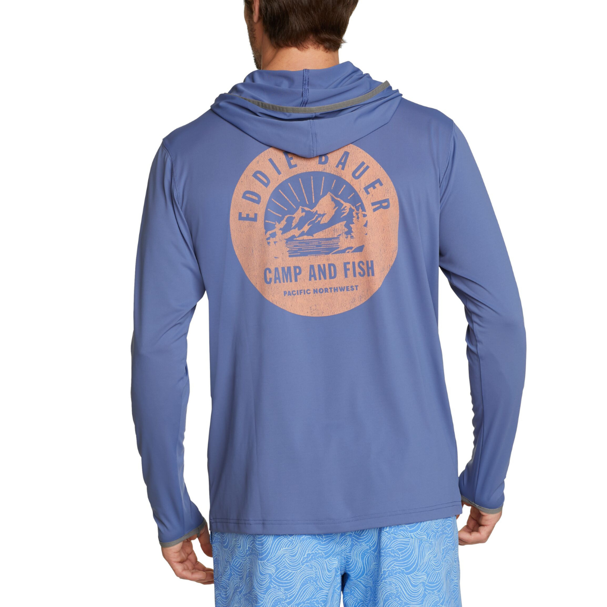 EDDIE BAUER SOLARFOIL UPF HOODIE SUÉTER MANGA LARGA MEN