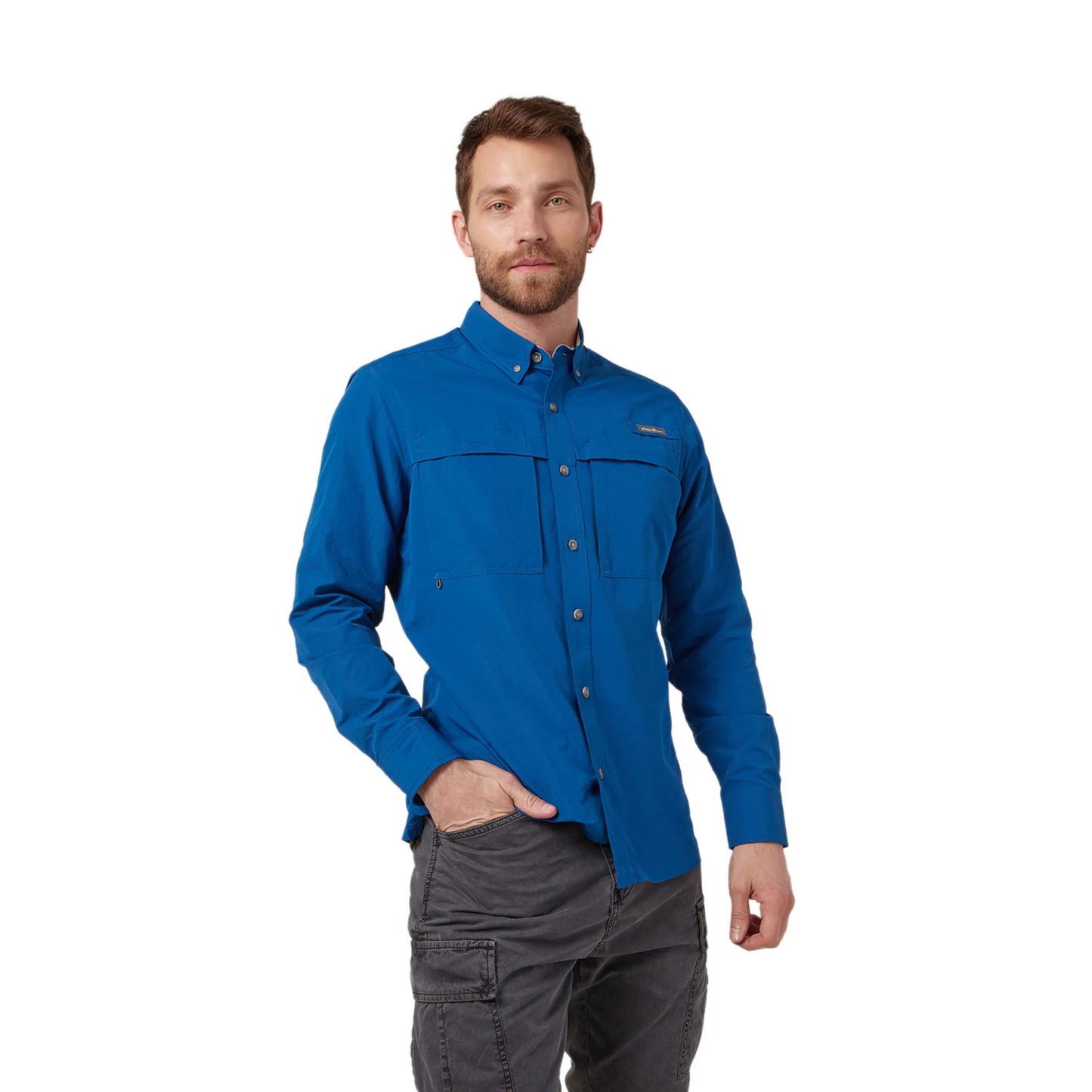 EDDIE BAUER RIPSTOP GUIDE CAMISA MANGA LARGA MEN