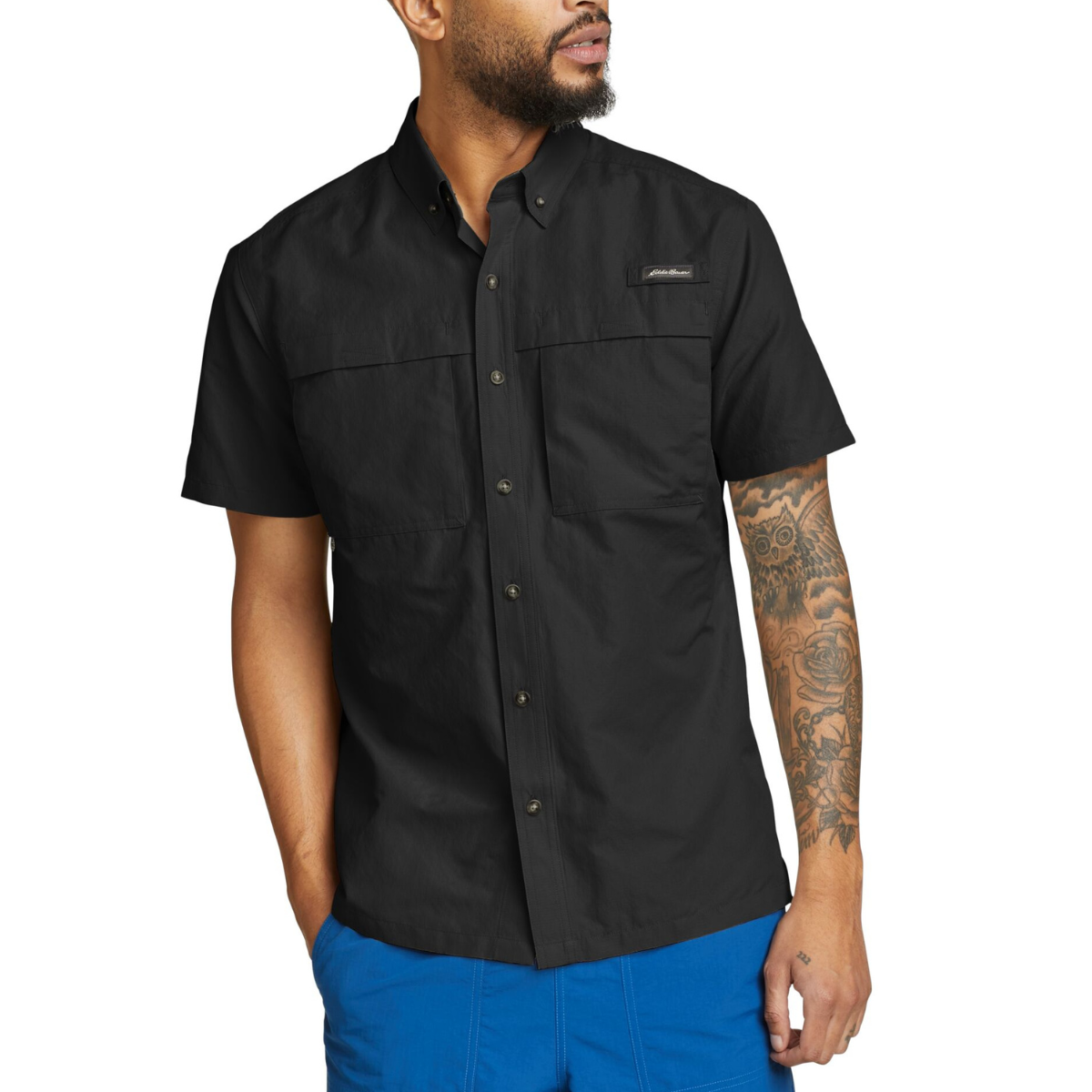 EDDIE BAUER RIPSTOP GUIDE CAMISA MANGA CORTA MEN