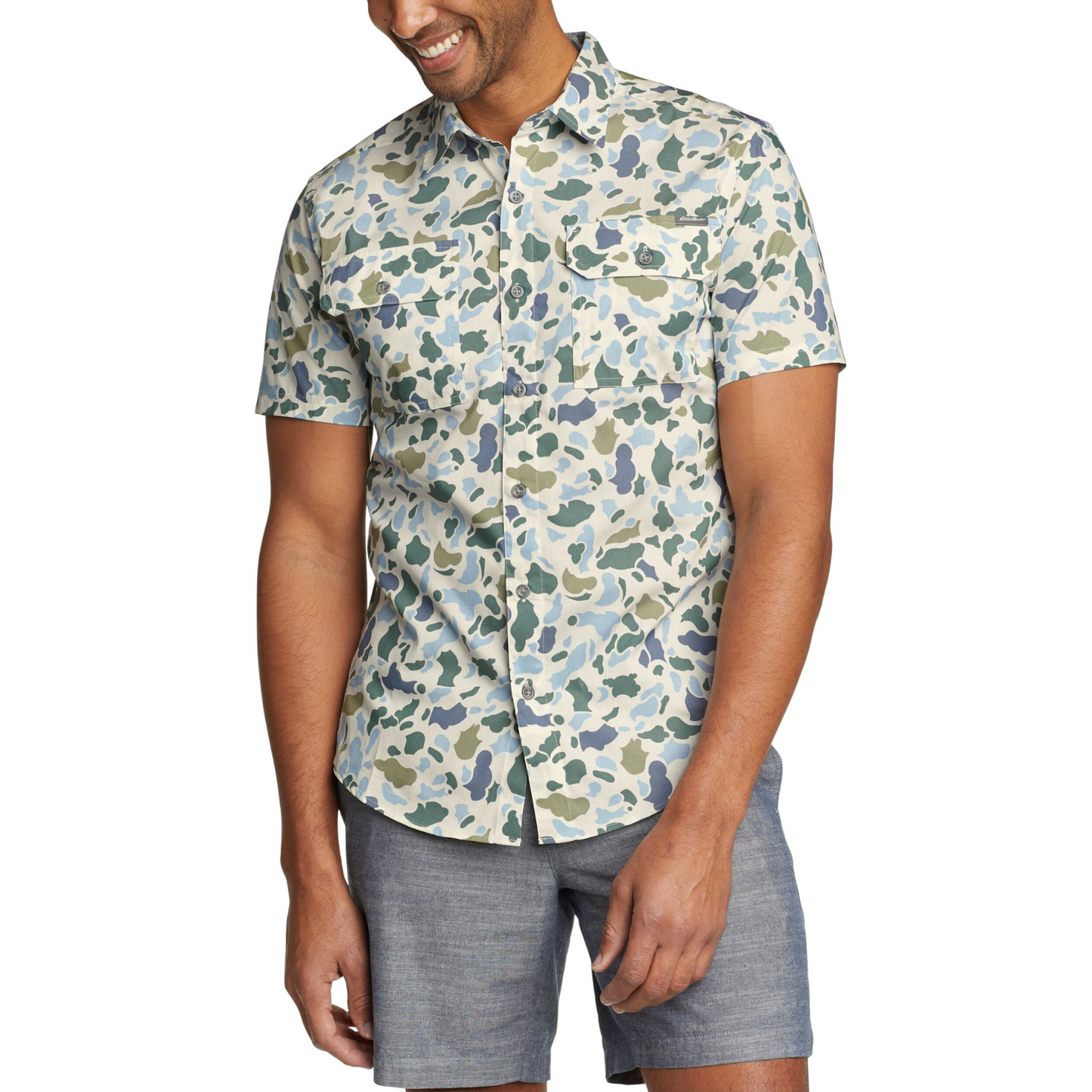 EDDIE BAUER ADVENTURER PRINT CAMISA MANGA CORTA MEN