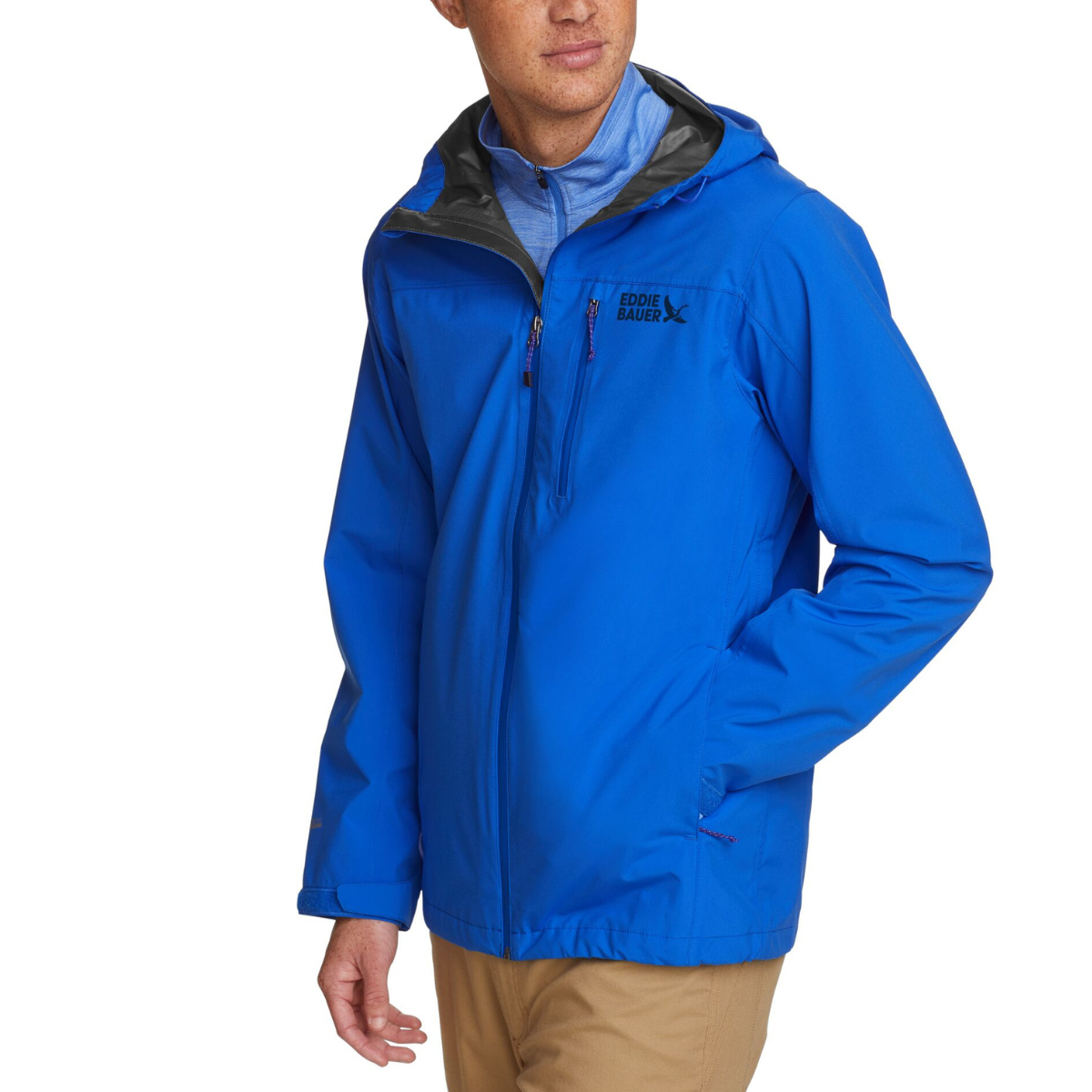 EDDIE BAUER CLOUD CAP STRETCH RAIN CHAQUETA IMPERMEABLE MEN