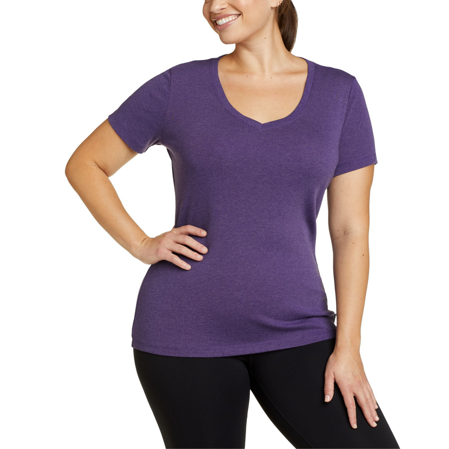 EDDIE BAUER FAVORITE V NECK SUÉTER WOMEN