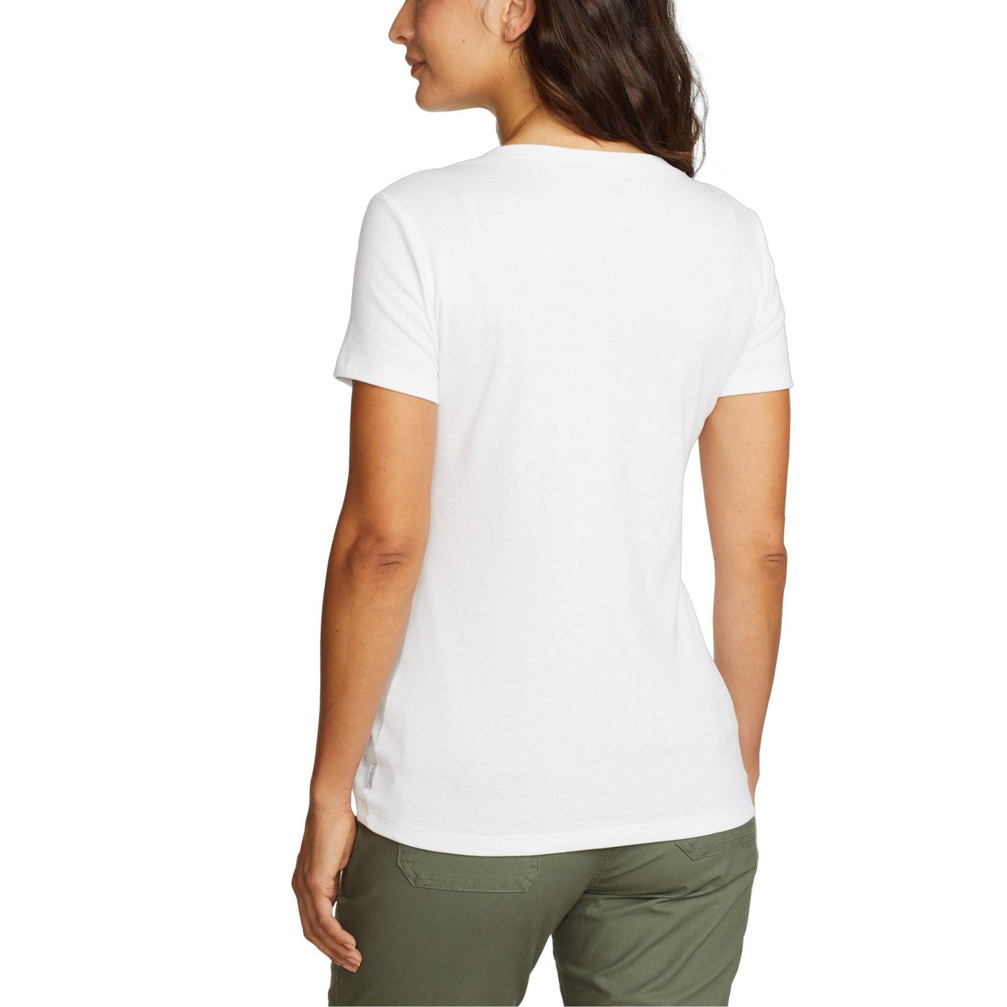 EDDIE BAUER FAVORITE V NECK SUÉTER WOMEN