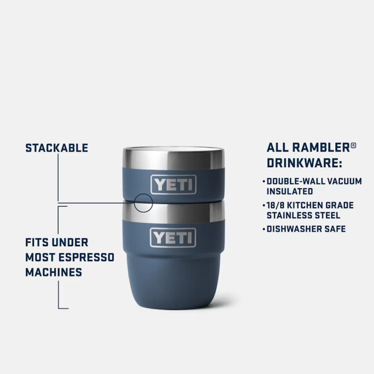 YETI RAMBLER STACKABLE CUP 2 PACK 4 OZ