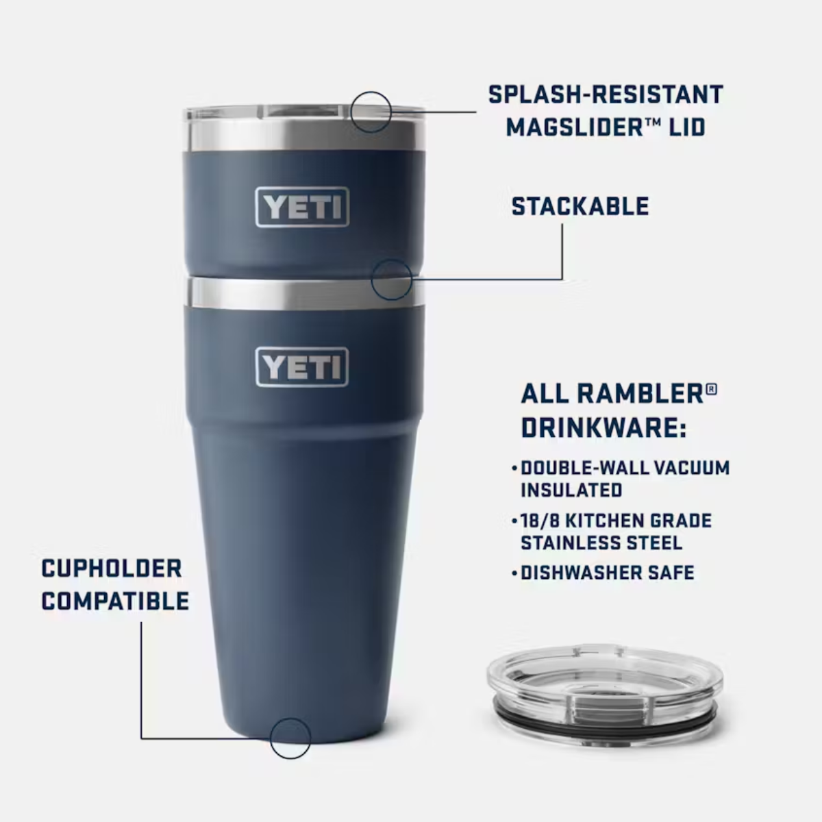 YETI RAMBLER STACKABLE 30 OZ