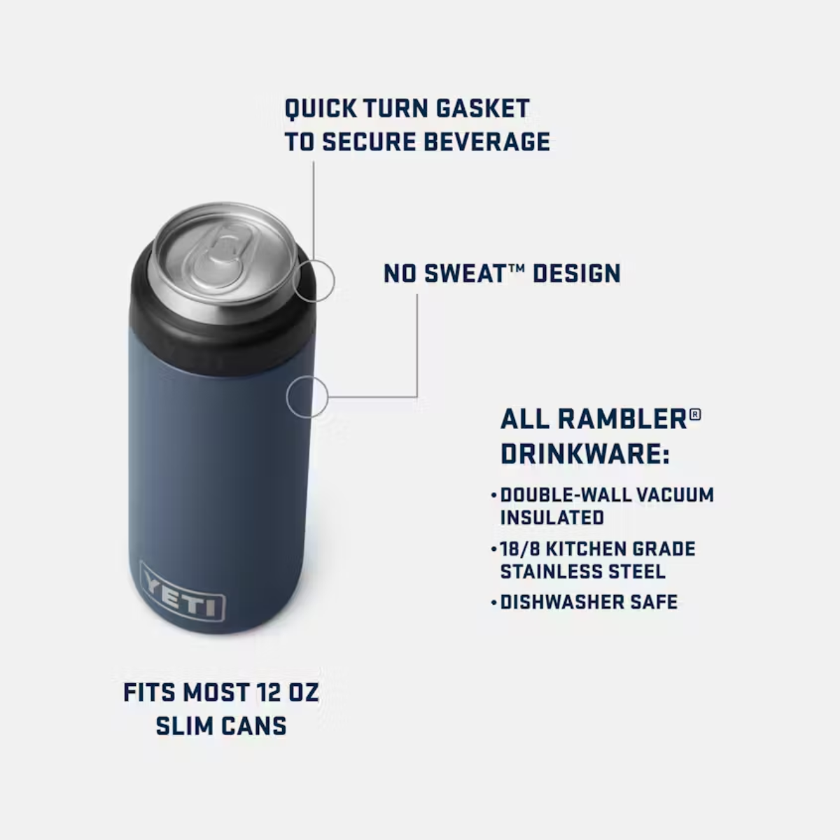 YETI RAMBLER COLSTER SLIM PORTALATAS