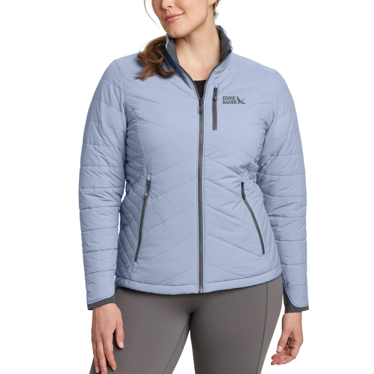 EDDIE BAUER IGNITELITE STRETCH REVERB ZIP UP FLEECE WOMEN