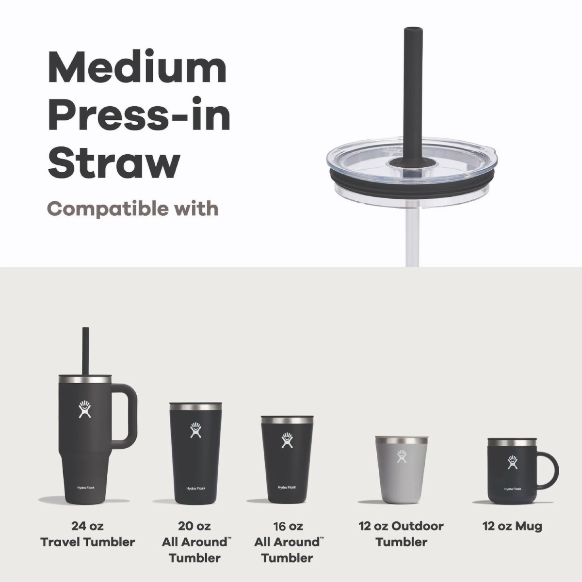 HYDRO FLASK PRESS IN STRAW LID MEDIUM TAPA