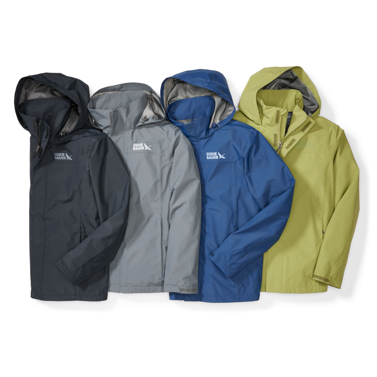 EDDIE BAUER PACKABLE RAINFOIL CHAQUETA IMPERMEABLE MEN