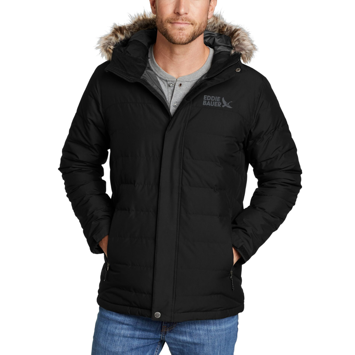 EDDIE BAUER BOUNDARY PASS PARKA HOODED CHAQUETA MEN