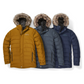 EDDIE BAUER BOUNDARY PASS DOWN ZIP UP HOODED CHAQUETA MEN