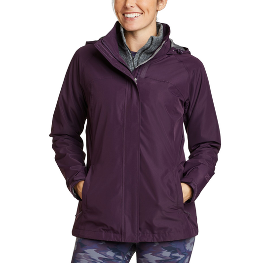 EDDIE BAUER PACKABLE RAINFOIL CHAQUETA IMPERMEABLE WOMEN