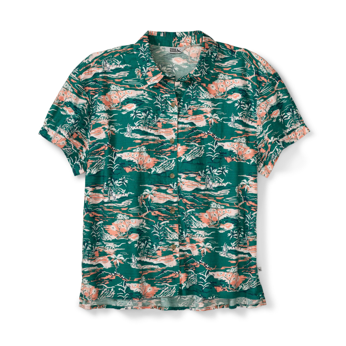 EDDIE BAUER BAJA CAMISA MANGA CORTA WOMEN