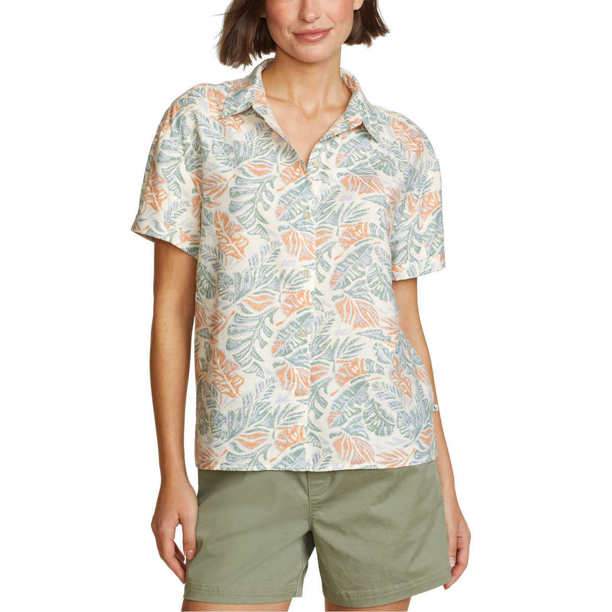 EDDIE BAUER BAJA CAMISA MANGA CORTA WOMEN