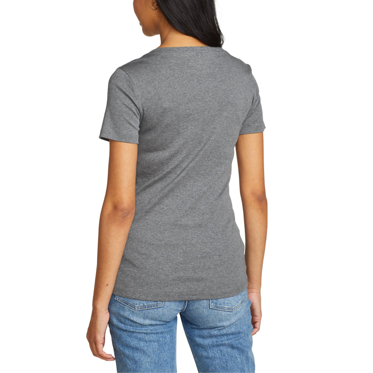 EDDIE BAUER FAVORITE V NECK SUÉTER WOMEN