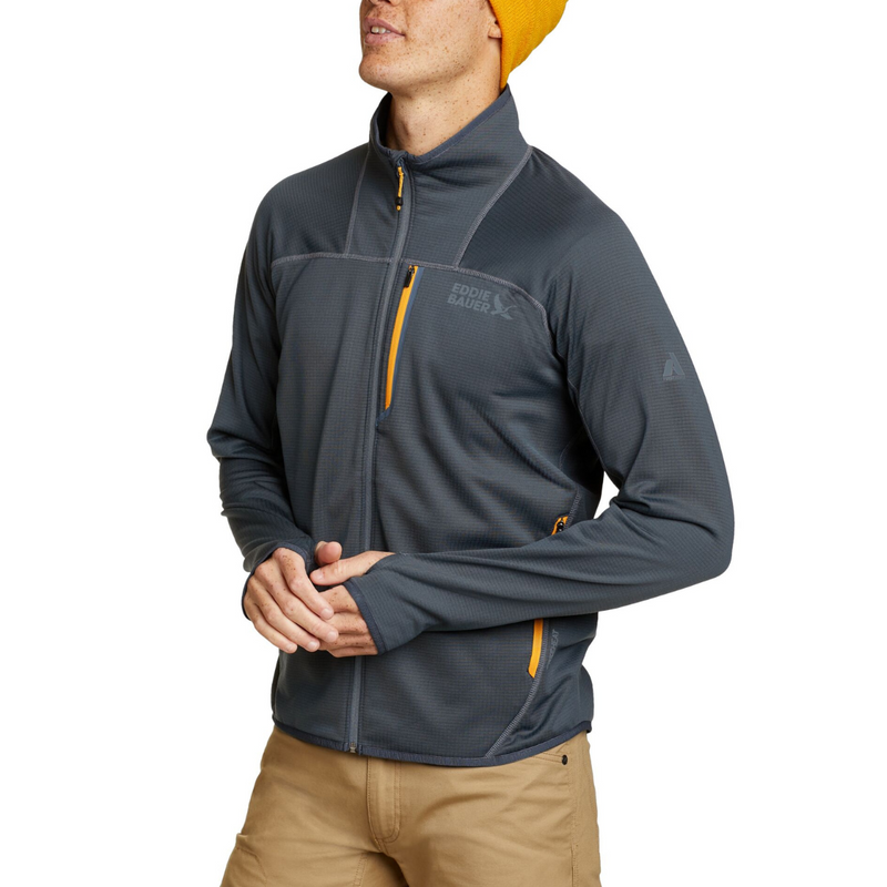 EDDIE BAUER HIGH ROUTE GRID ZIP UP FLEECE MEN