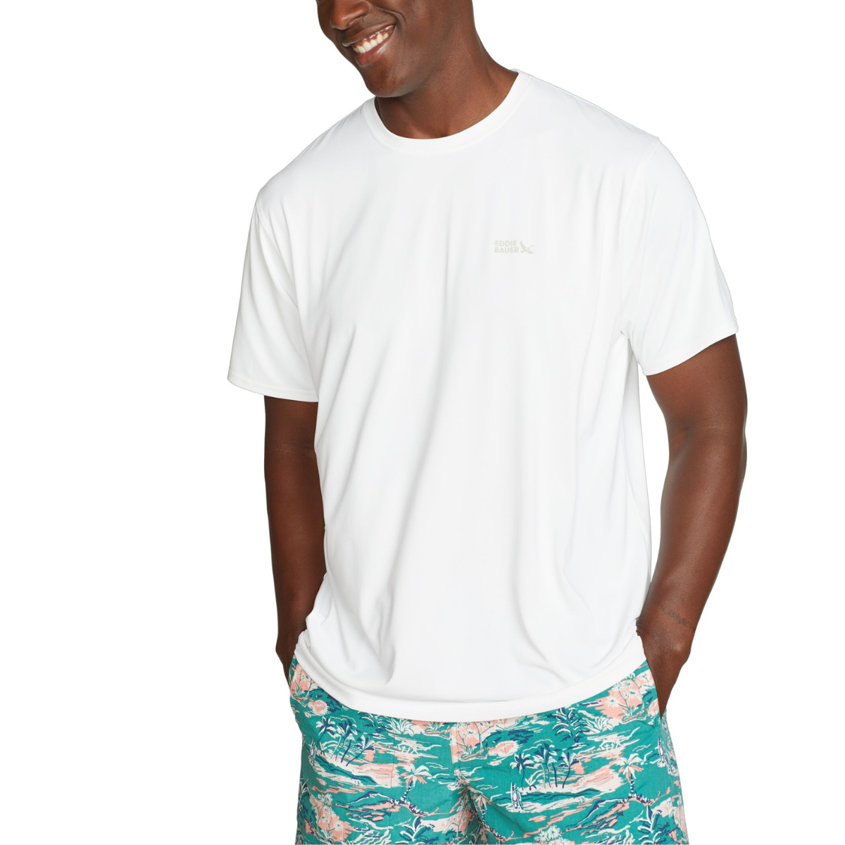 EDDIE BAUER SOLARFOIL UPF CREW SUÉTER MANGA CORTA MEN