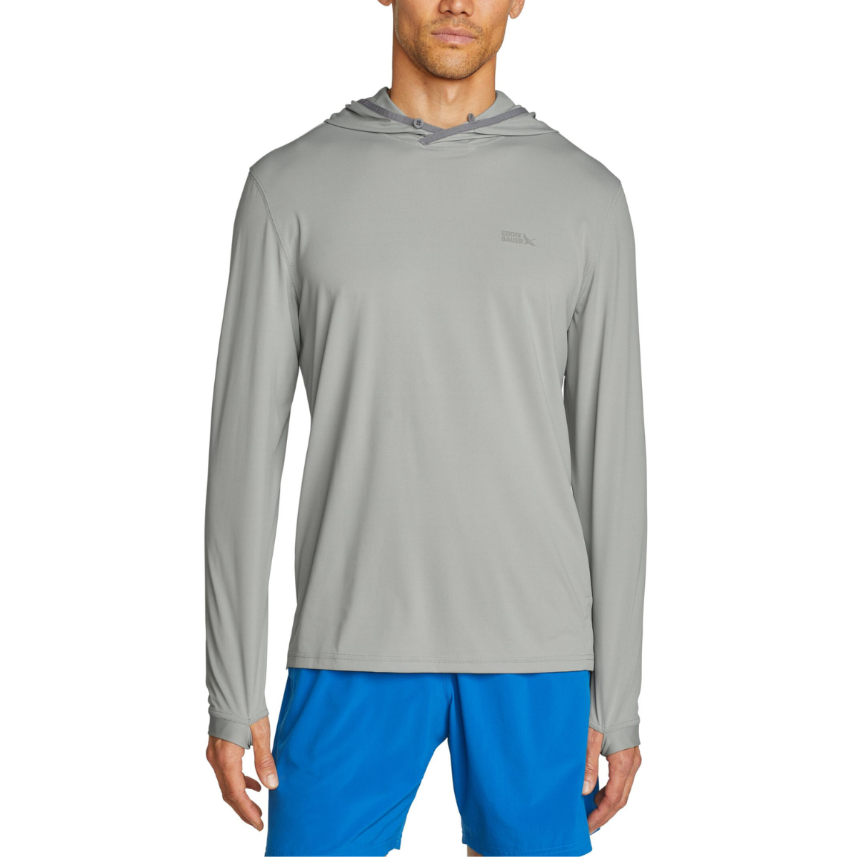 EDDIE BAUER SOLARFOIL UPF PULLOVER HOODIE MEN