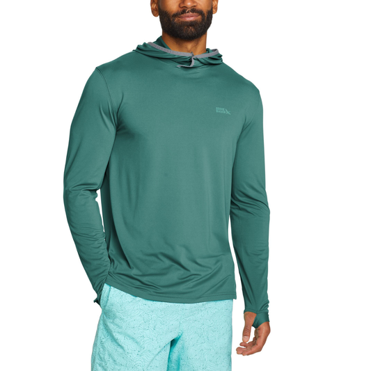 EDDIE BAUER SOLARFOIL UPF PULLOVER HOODIE MEN