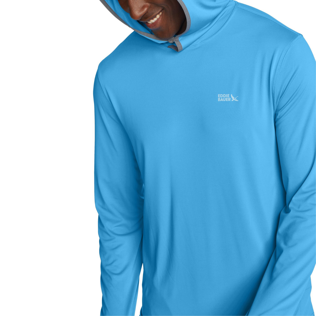 EDDIE BAUER SOLARFOIL UPF PULLOVER HOODIE MEN
