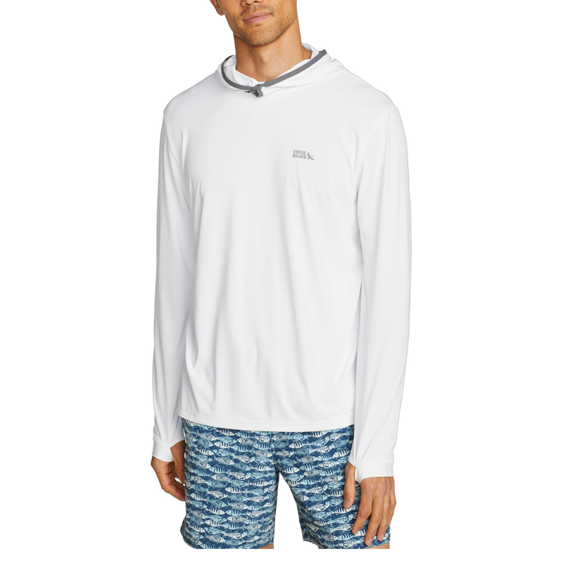 EDDIE BAUER SOLARFOIL UPF PULLOVER HOODIE MEN