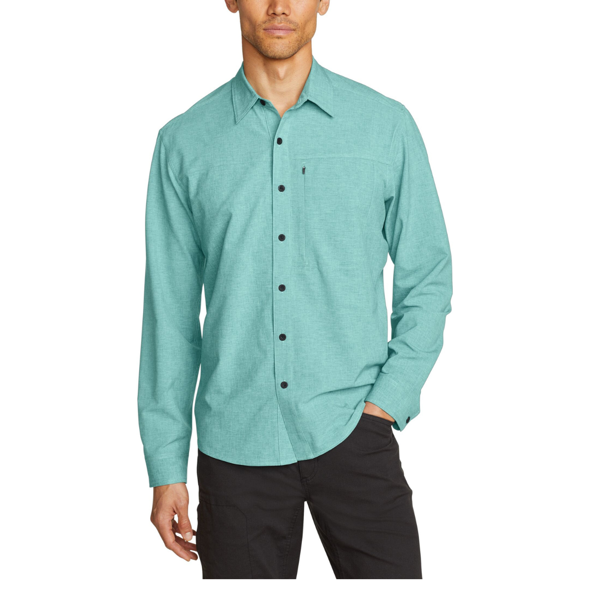 EDDIE BAUER FRONT RANGE CHAMBRAY 2.0 CAMISA MANGA LARGA MEN