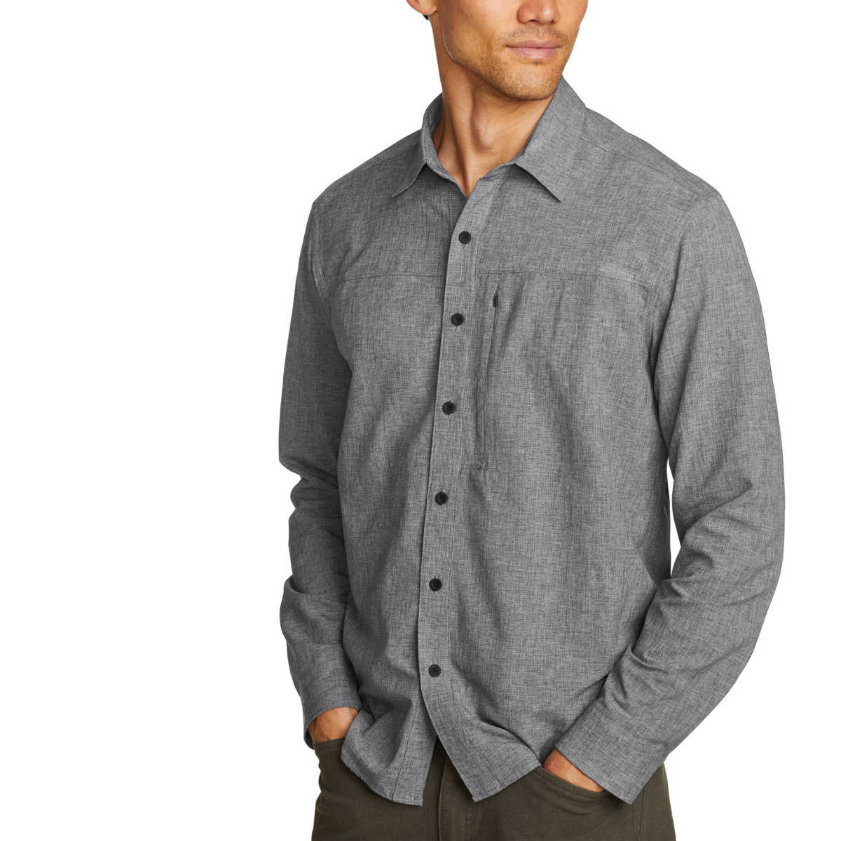 EDDIE BAUER FRONT RANGE CHAMBRAY 2.0 CAMISA MANGA LARGA MEN