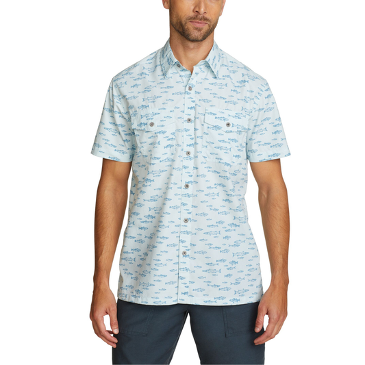 EDDIE BAUER MOUNTAIN PRINT CAMISA MANGA CORTA MEN