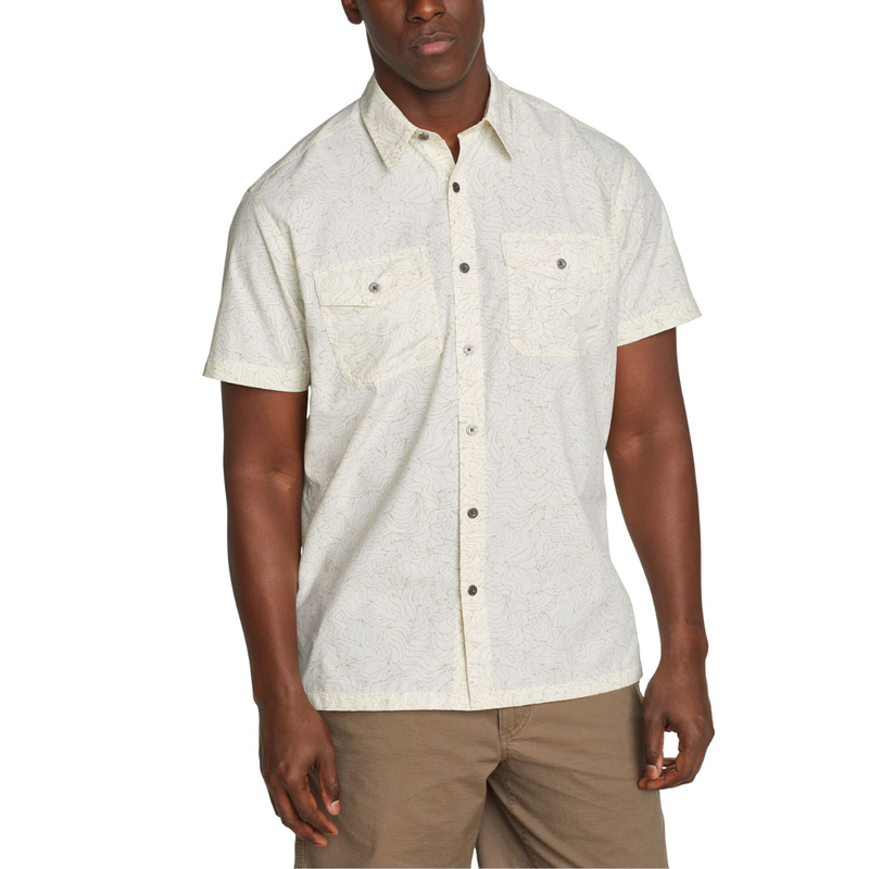 EDDIE BAUER MOUNTAIN PRINT CAMISA MANGA CORTA MEN
