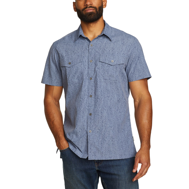 EDDIE BAUER MOUNTAIN PRINT CAMISA MANGA CORTA MEN