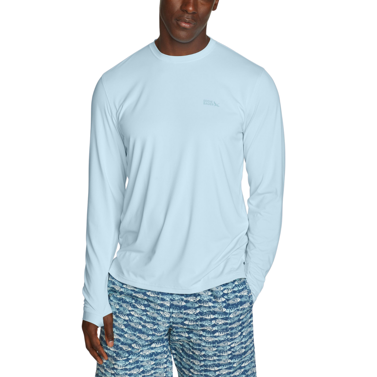 EDDIE BAUER SOLARFOIL UPF CREW SUÉTER MANGA LARGA MEN
