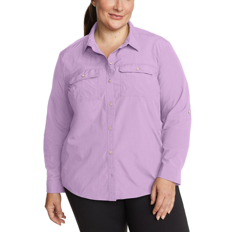 EDDIE BAUER MOUNTAIN RIPSTOP CAMISA MANGA LARGA WOMEN