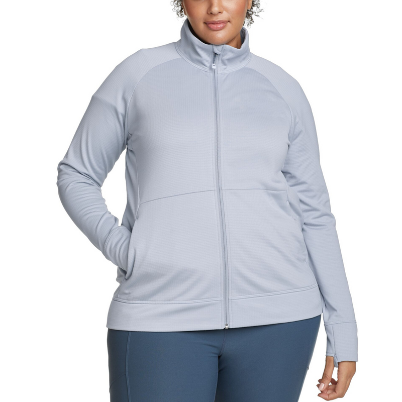 EDDIE BAUER HIGH ROUTE GRID ZIP UP FLEECE WOMEN