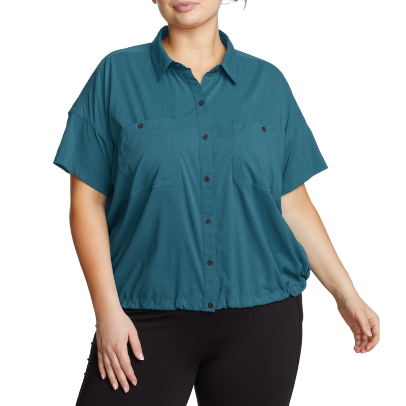 EDDIE BAUER BOULDER TRAIL SHIRT CAMISA MANGA CORTA WOMEN